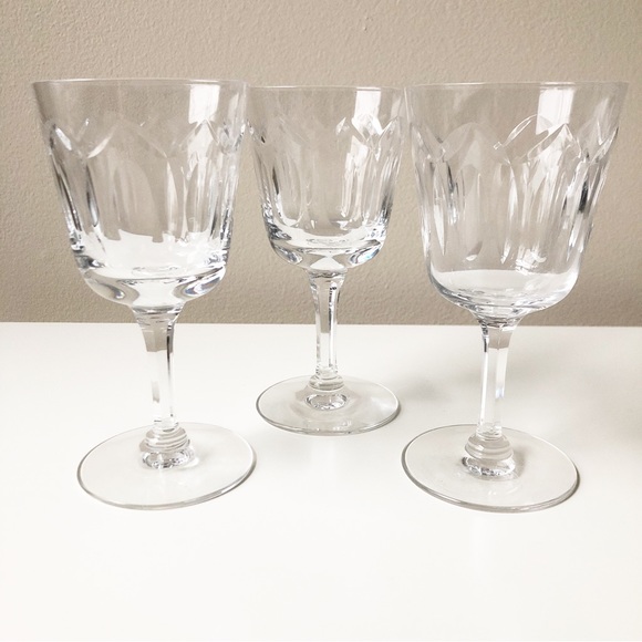 Seneca Dining 3 Vintage Seneca Crystal Stemware Wine Glasses Cambridge Pattern 97 Elegant